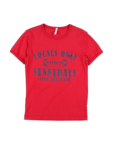 SUN 68 T-shirt Red 100% Cotton