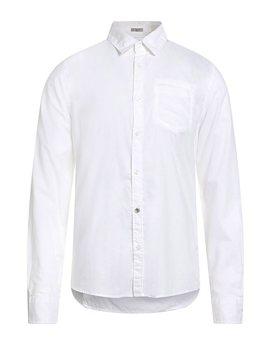 GUESS Solid colour shirt White 100% Cotton