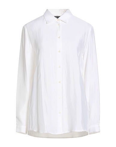 ARMANI EXCHANGE Solid colour shirts & blouses White 100% Viscose