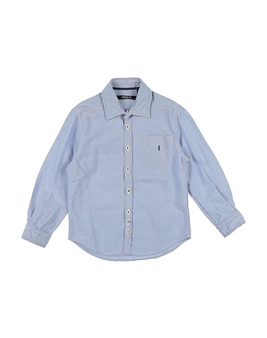 SIVIGLIA Solid colour shirt Light blue 100% Cotton