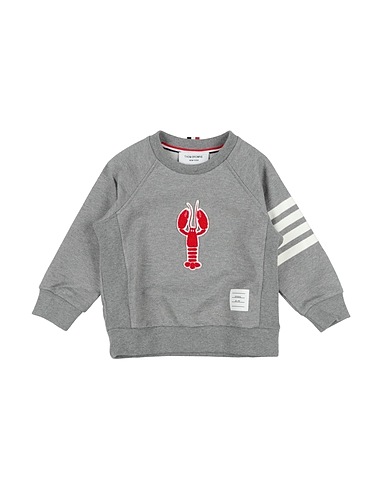 THOM BROWNE 트레이닝 상의 그레이 100% 코튼, 폴리에스테르, 아크릴, 폴리프로필렌