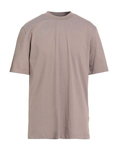 YES LONDON Basic T-Shirt Light brown 100% Cotton