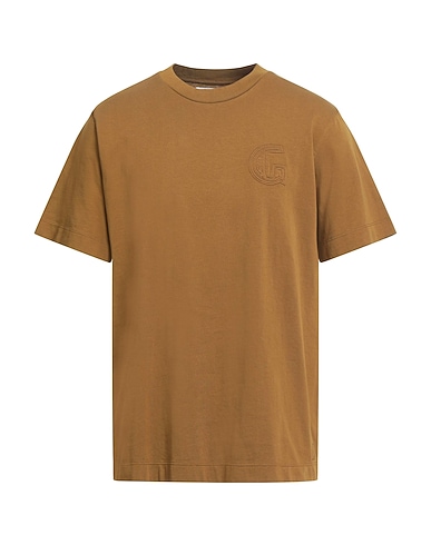 GRIFONI Basic T-Shirt Khaki 100% Cotton