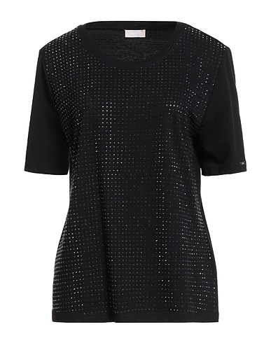 LIU •JO T-shirt Black 95% Cotton, 5% Elastane