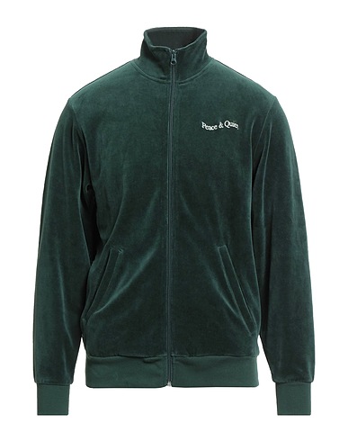 MUSEUM OF PEACE & QUIET Sweatshirt Emerald green 70% Cotton, 30% Nylon