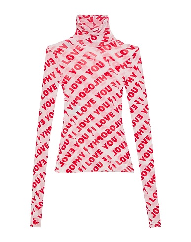 PHILOSOPHY di LORENZO SERAFINI Top Red 100% Polyamide