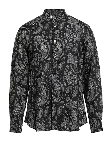 MC2 SAINT BARTH Linen shirt Black 100% Linen