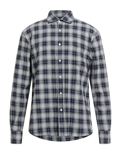 HARTFORD Checked shirt Midnight blue 100% Cotton