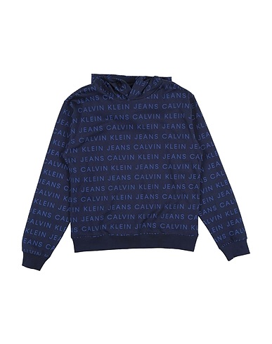 CALVIN KLEIN JEANS Sweatshirt Navy blue 100% Cotton, Elastane