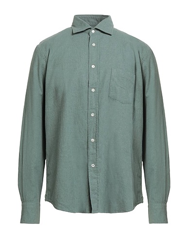 HARTFORD Chemise de couleur unie Vert sauge 100% Coton