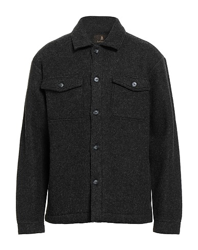 BELLWOOD Camicia tinta unita Antracite 68% Poliestere, 32% Lana