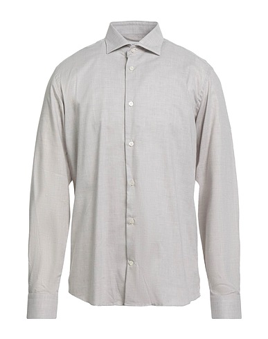MASTRICAMICIAI Patterned shirt Beige 100% Cotton