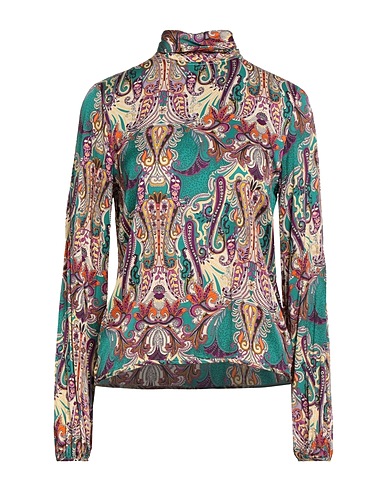 BRIAN DALES Top Verde agua profundo 100% Viscosa