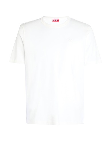 DIESEL Basic T-shirt White 100% Cotton, Elastane