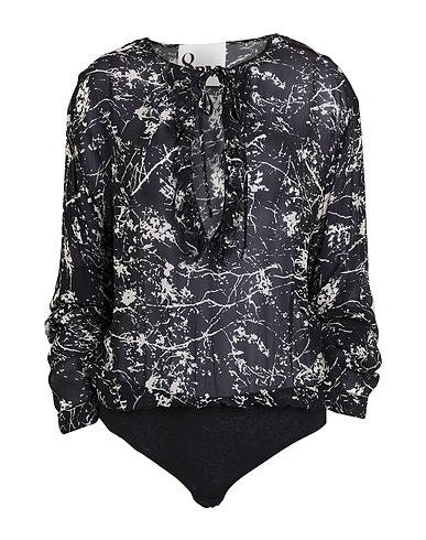 8PM TOPWEAR Black 100% Viscose, Modal, Wool, Elastane