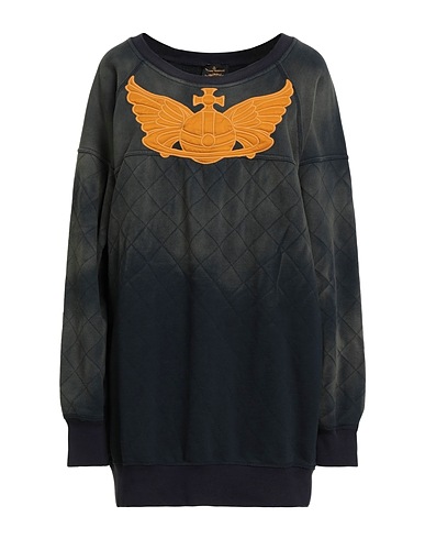 VIVIENNE WESTWOOD ANGLOMANIA 트레이닝 상의 그레이 100% 코튼, 엘라스테인