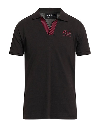 JOHN RICHMOND Polo shirt Black 100% Cotton
