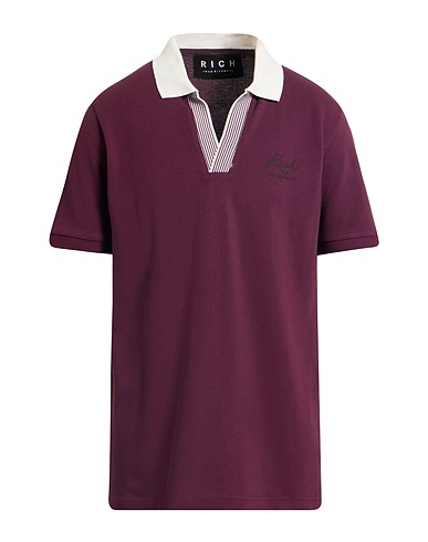 JOHN RICHMOND Polo shirt Plum 100% Cotton