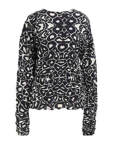 JULIA HEUER Top Noir 100% Polyester