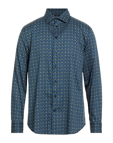 ETRO Camicia fantasia Blu 100% Cotone