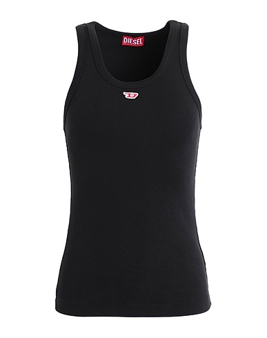 DIESEL Vest Black 94% Cotton, 6% Elastane