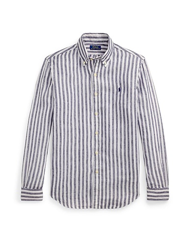 POLO RALPH LAUREN Striped shirt CUSTOM FIT STRIPED LINEN SHIRT
 100% Linen