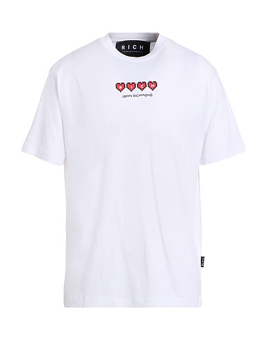 JOHN RICHMOND T-shirt White 100% Pima Cotton