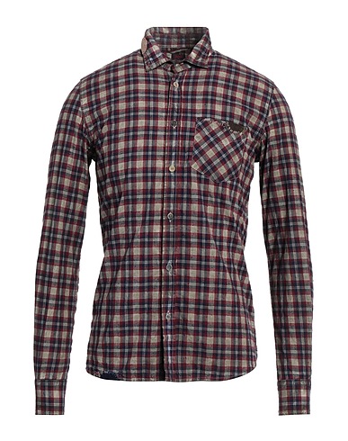BOB Camicia a quadri Mattone 100% Cotone