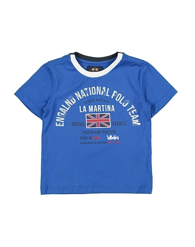LA MARTINA T-shirt Blue 100% Cotton