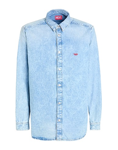 DIESEL Denim shirt Blue 100% Cotton
