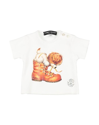T-SHIRT T-SHOPS T-Shirt Weiß 100% Baumwolle