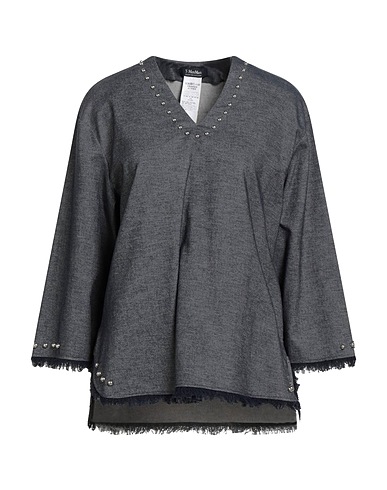 'S MAX MARA Top Blue 98% Cotton, 2% Elastane