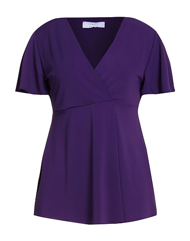 KAOS Top Purple 75% Acetate, 18% Polyamide, 7% Elastane