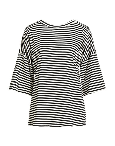 SHIRTAPORTER T-shirt Black 62% Viscose, 33% Polyester, 5% Elastane