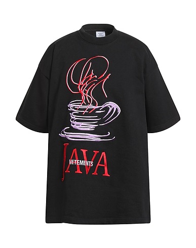 VETEMENTS Oversize-T-Shirt Black 80% Cotton, 20% Polyester, Elastane