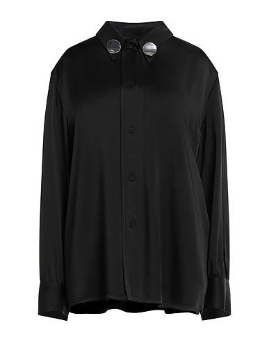 JIL SANDER Solid color shirts & blouses Black 74% Acetate, 26% Viscose