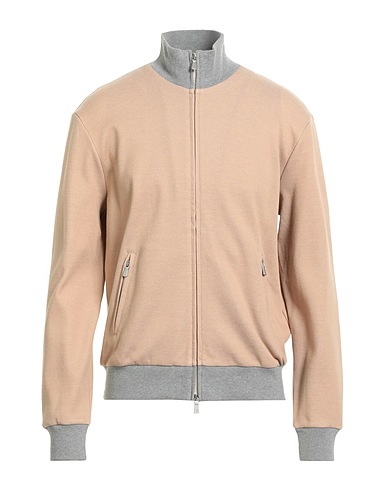 ELEVENTY Sweatshirt Light brown 84% Cotton, 13% Polyamide, 3% Elastane, Polyester, Polyurethane