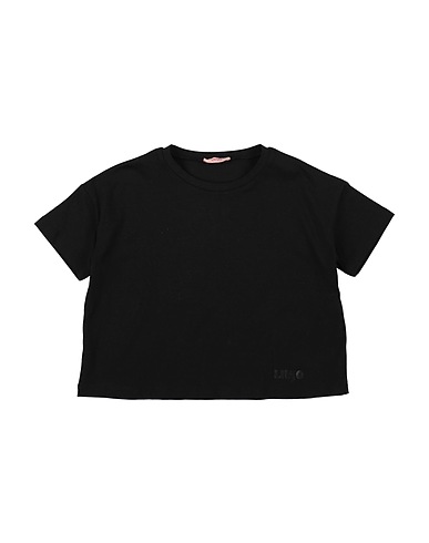 LIU •JO T-shirt Black 95% Cotton, 5% Elastane