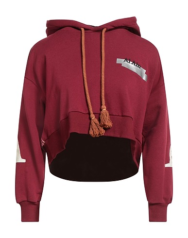 SEMICOUTURE Hooded sweatshirt Burgundy 100% Cotton