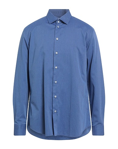 BASTONCINO Patterned shirt Blue 100% Cotton