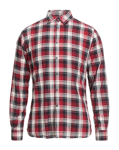 6167 Camisa de cuadros Burdeos 100% Algodón