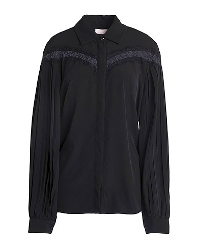 LIU •JO Solid color shirts & blouses Black 100% Polyester