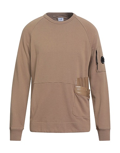 C.P. COMPANY Sweatshirt Camel 100% Cotton