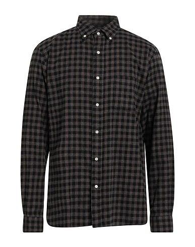 BEAMS Checked shirt Charcoal 100% Cotton