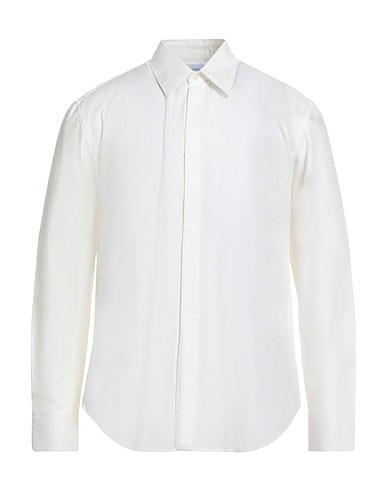 FERRAGAMO Solid color shirt Off white 100% Cotton