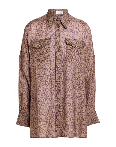 BRUNELLO CUCINELLI Hemden und Blusen aus Seide Khaki 100% Seide