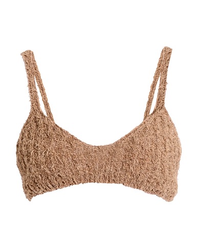 SOLOTRE Top Nocciola 83% Lana di lama, 13% Seta, 4% Poliammide