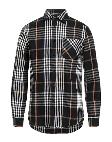 PORTUGUESE FLANNEL Chemise à carreaux Noir 100% Coton
