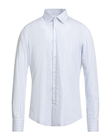 SARTORIO Striped shirt Sky blue 100% Cotton