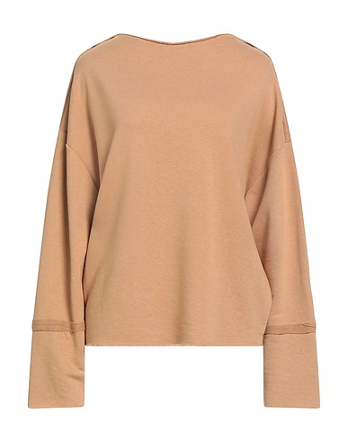 LE STREGHE Sweatshirt Camel 100% Cotton